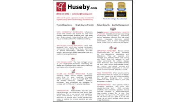 About Huseby (non-print; NLJ Best of '23)