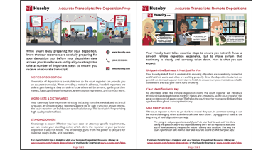 Huseby Accurate Transcripts (non-print)