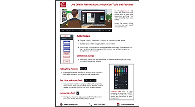 HC Live Exhibit Presentation Annotation Tools and Features (non-print)