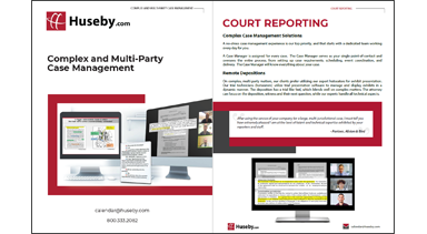 Huseby Complex and Multi-Party Case Management (non-print)