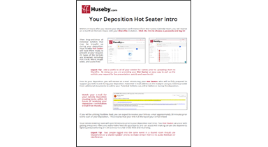 Huseby Hotseater Intro (non-print)
