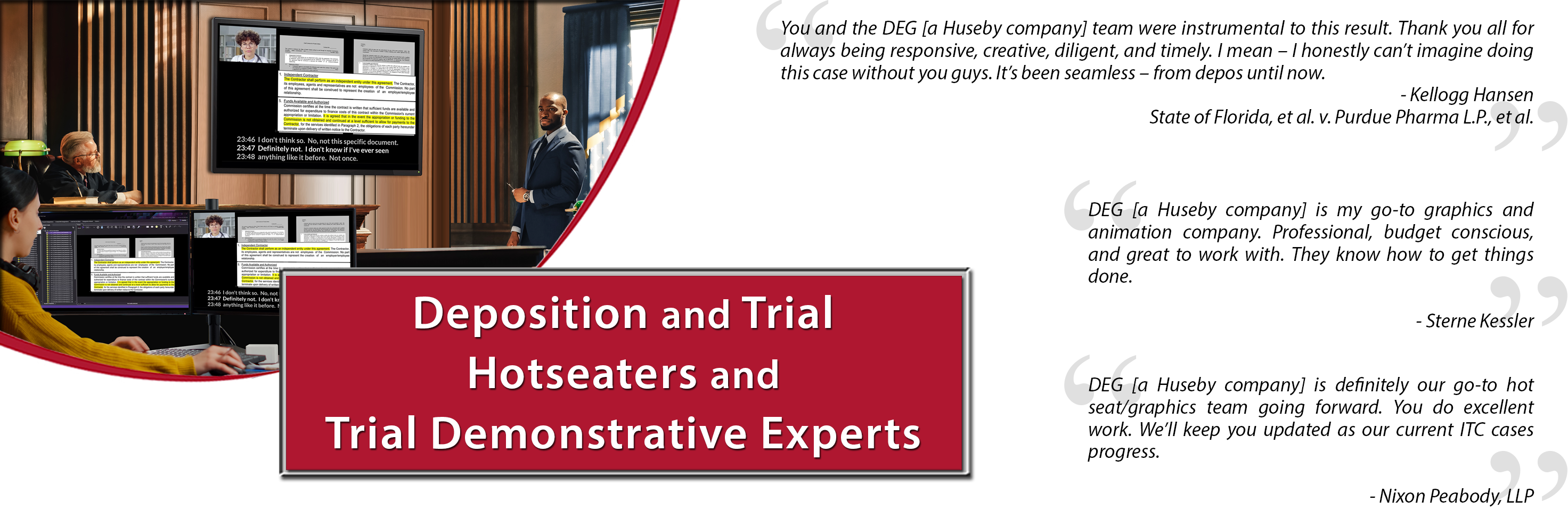 Huseby Hotseaters and Trial Demonstrative Experts