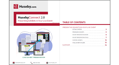 HC Presenting Exhibits in Your Live Event (non-print)