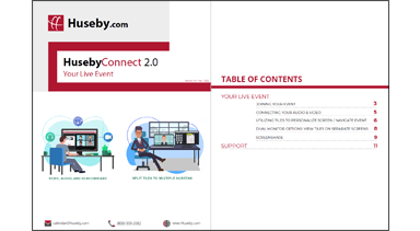 HusebyConnect Your Live Event (non-print)