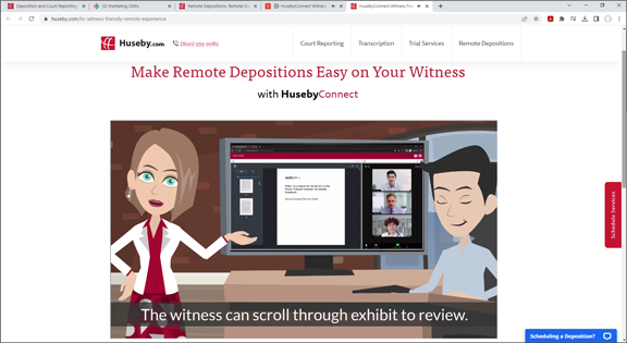 Make Remote Depos Easy on your Witness