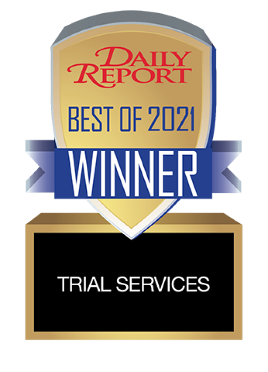 2021 Huseby Trial Services WINNER