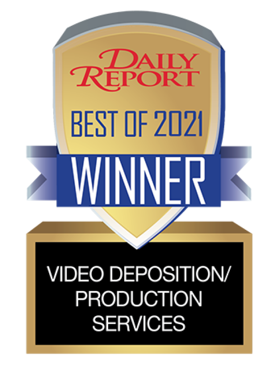 2021 Video Deposition Production Services WINNER