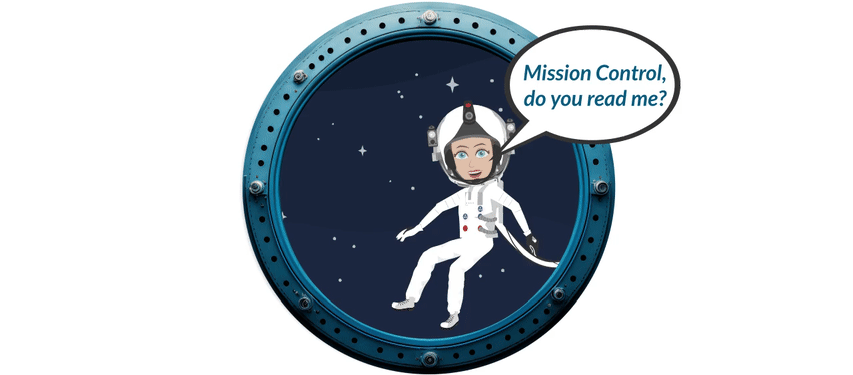 Roving Reporter floating in space f