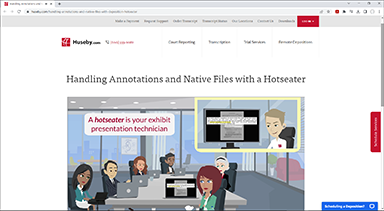 Handling Annotations and Native Files with a Deposition Hotseater